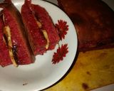 Foto langkah ke 6 dari resep Martabak red velvet toping pisang (teflon).