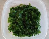 Tésztabundában sült rakott csirkemell #medvehagyma recept fázis 1 fotója