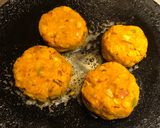 A picture of step 5 of ChanaTikkis -healthy & tasty.