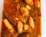 A picture of step 4 of Arvi Gosht.