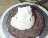 A picture of step 1 of Pizza theme cake (mix flavor).