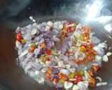 Foto langkah ke 3 dari resep Tumis Bunga Pepaya dan Tempe.