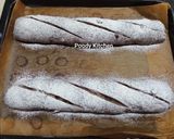 Foto langkah ke 9 dari resep Choco Cranberry Walnut Baguette.