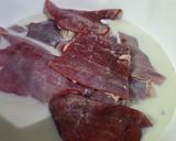A picture of step 1 of Matambre Cooked in Milk (No Oven Needed).