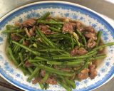 Hình bước làm 5 của món Măng tây xào thịt bò