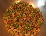 A picture of step 4 of Capsicum Corn stuffed Wheat Flour Tacos.