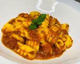 A picture of step 9 of Homemade Gnocchi with Pizza/Pasta Sauce.