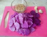 Foto langkah ke 1 dari resep Thai Su/ Sup Keladi Ungu.