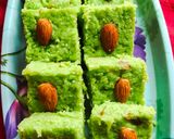 A picture of step 9 of Bottlegourd burfi.