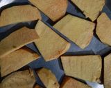 A picture of step 1 of Yam fries.