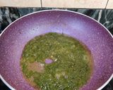 A picture of step 3 of Falahari chutney aloo.