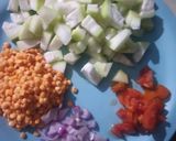 A picture of step 1 of Masoordal Lauki Ki Sabji.