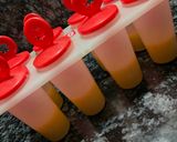 A picture of step 6 of Fresh Fruit Ice Candy / Popsicles (Frozen layered Icecream).