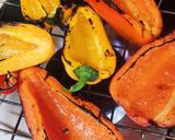 A picture of step 1 of Thai Roasted Bell Pepper Salad.