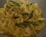 A picture of step 2 of Aloo Gobi Matar (Potato, Cauliflower, and Pea Curry).