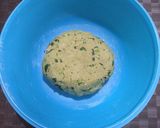 A picture of step 1 of Bajra methi poori.