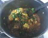 A picture of step 2 of Chicken with fenugreek leaves.
