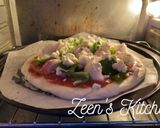 A picture of step 5 of Cream Cheese and Veg Pizza.