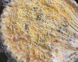 A picture of step 3 of Chicken taco quiche.