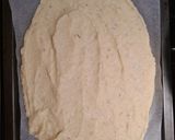 A picture of step 3 of Cauliflower based pizza.