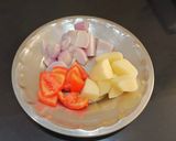 A picture of step 2 of White Matar Papdi Chaat.