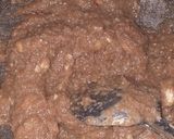 A picture of step 6 of Chikoo Halwa.