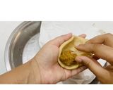 A picture of step 14 of Litti Chokha.