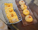 A picture of step 5 of Coconut Mango ladu/burfi.