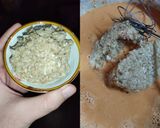 รูปขั้นตอนการทำที่ 2 ของ ห่อหมกไข่ใส่เห็ดฟางทอด