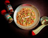 A picture of step 3 of Nutritious Sorghum Flour - Cheese spread - Pizza.