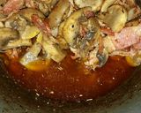 A picture of step 6 of Bacon Mushroom Pasta.