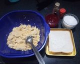 A picture of step 6 of Strawberry khoya hearts.