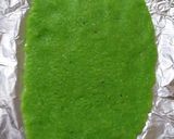 A picture of step 2 of Coconut roll methai.
