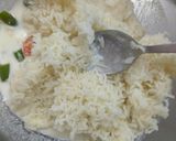 A picture of step 5 of Curd rice.