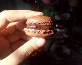 Foto langkah ke 12 dari resep Macaroon Kacang Coklat/Makaron tanpa tepung almond.