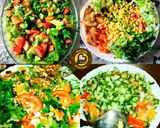 A picture of step 3 of Arabian Fattoush Salad.
