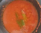 A picture of step 5 of Brazilian one pot prawn meal in coconut souce.