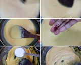 A picture of step 3 of Moong Dal Halwa.