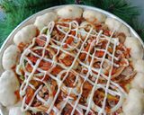Foto langkah ke 4 dari resep Chiken Mushroom Pizza.
