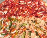 Foto del paso 4 de la receta: Pizza con quesitos, de Mar y Tierra