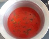 A picture of step 5 of Tomato saar/ tomato curry.