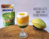 Foto langkah ke 10 dari resep Matcha Latte Topping Cream Double Mango.