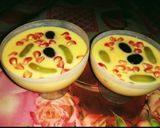 A picture of step 4 of Vanilla Fruit Custard.