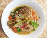 Foto langkah ke 6 dari resep Pindang kepala ikan nila goreng.