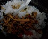 Foto langkah ke 5 dari resep Nasi Bakar Jamur dan Teri.