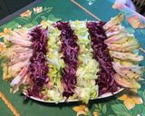 Une image de l'étape 10 de Salade bicolore de chou rouge,oignon de roscoff et scarole.