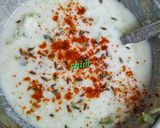 A picture of step 2 of Cucumber Raita.