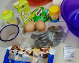 Foto langkah ke 1 dari resep Milo bobba pancake lembut kenyal tanpa mixer.