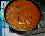 A picture of step 8 of Chole Masala.
