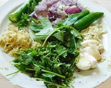 A picture of step 2 of Onion rava maida dosa.